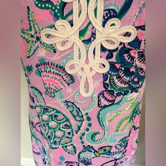 NWT- women’s size 12 Lilly Pulitzer, Gabby  stretch shift dress . color Lilac - Picture 5 of 5
